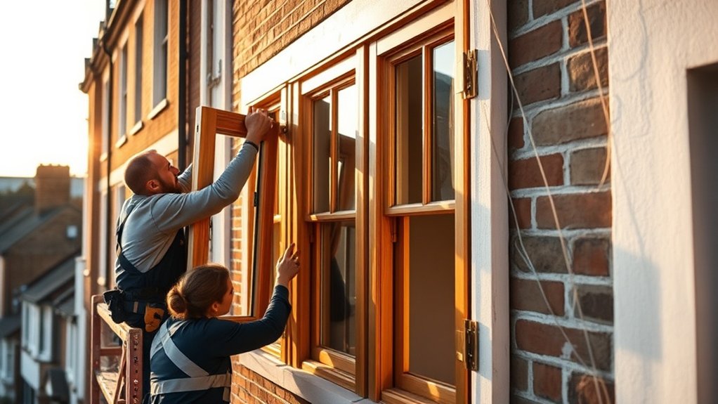 Wooden Window Installation Totteridge