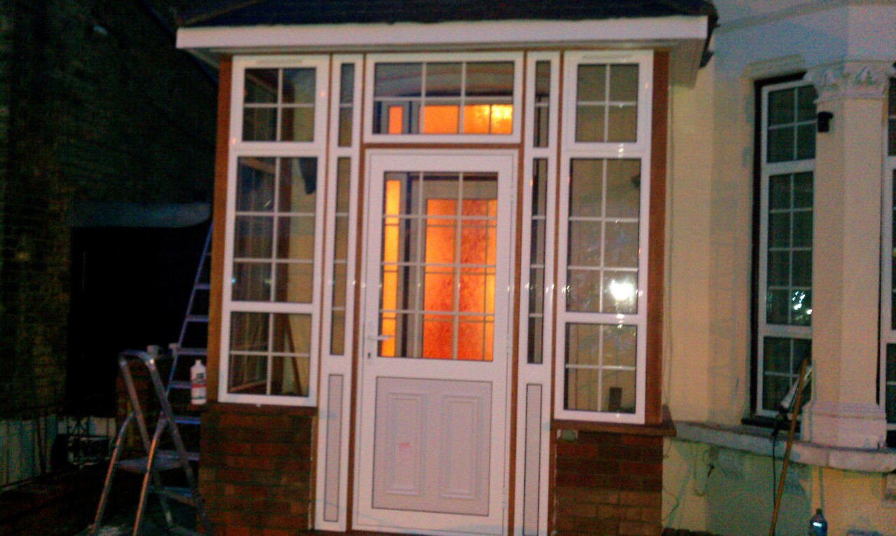 uPVC porch with Georgian bar glazing installed in Totteridge